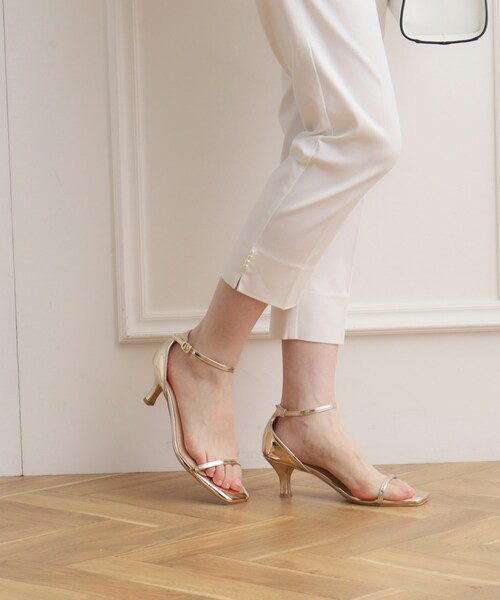 couture brooch（クチュールブローチ）の「◆メタリックヒールサンダル（サンダル・レディース・ブラック/ゴールド/シルバー・35/45）」の11枚目の写真