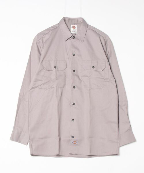 Dickies(ディッキーズ)の「【Dickies】SHIRTS LSFQ 長袖シャツ /574(シャツ/ブラウス・メンズ・ダークグリーン/ブラック/ネイビー/ブラウン/グリーン/ベージュ系その他2/ライトグレー/ベージュ・S/M/L/XL/XXL)」の3枚目の写真