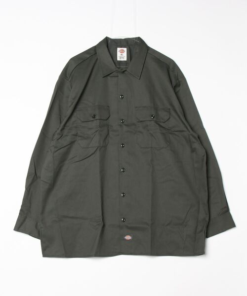 Dickies(ディッキーズ)の「【Dickies】SHIRTS LSFQ 長袖シャツ /574(シャツ/ブラウス・メンズ・ダークグリーン/ブラック/ネイビー/ブラウン/グリーン/ベージュ系その他2/ライトグレー/ベージュ・S/M/L/XL/XXL)」の6枚目の写真