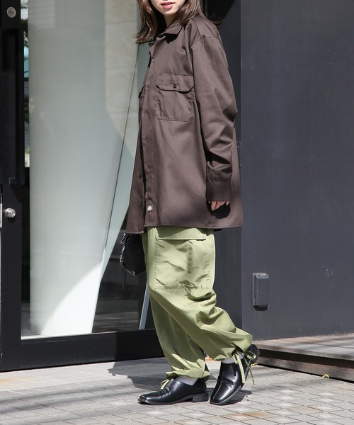 Dickies(ディッキーズ)の「【Dickies】SHIRTS LSFQ 長袖シャツ /574(シャツ/ブラウス・メンズ・ダークグリーン/ブラック/ネイビー/ブラウン/グリーン/ベージュ系その他2/ライトグレー/ベージュ・S/M/L/XL/XXL)」の19枚目の写真