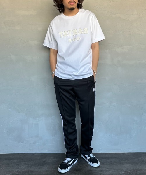 tシャツ 「TATRAS/タトラス」 RISTEN ブランド刺繍ロゴ ショートスリーブTシャツ レディース メンズ TATRAS tシャツ 「TATRAS/タトラス」 RISTEN ブランド刺繍ロゴ