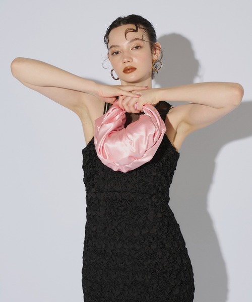 ANDRESD（アンドレスド）の「コロンフォルムバッグ / coron form bag（ハンドバッグ・レディース・グリーン/ゴールド/シルバー/ピンク/ネイビー/ブラウン/パープル/ブルー/ベビーピンク・FREE）」の21枚目の写真