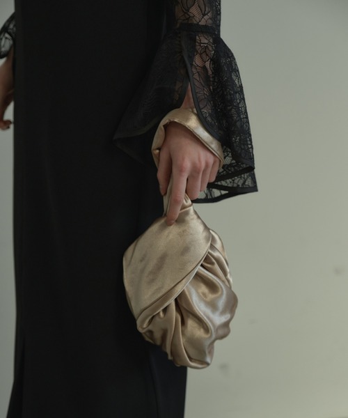 ANDRESD（アンドレスド）の「コロンフォルムバッグ / coron form bag（ハンドバッグ・レディース・グリーン/ゴールド/シルバー/ピンク/ネイビー/ブラウン/パープル/ブルー/ベビーピンク・FREE）」の17枚目の写真