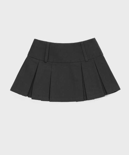 BLACKUP（ブラックアップ）の「[MADE] チャチャプリーツミニスカート（スカート・レディース・ベージュ/チャコールグレー・MEDIUM/SMALL）」の7枚目の写真