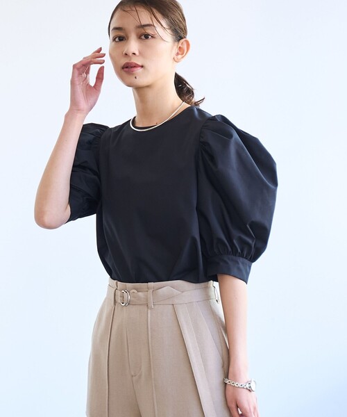coen(コーエン)の「【RONEL】タイプライターボリュームスリーブブラウス(シャツ/ブラウス・レディース・ホワイト/ピンク/ライトブルー/ブラック・M/S)」の6枚目の写真