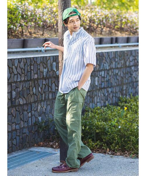 CRAFT STANDARD BOUTIQUE（クラフトスタンダードブティック）の「スリップオーバーバンドカラーシャツ（シャツ/ブラウス・メンズ・グリーン系その他3/ホワイト系その他6/ネイビー系2・L/M）」の17枚目の写真