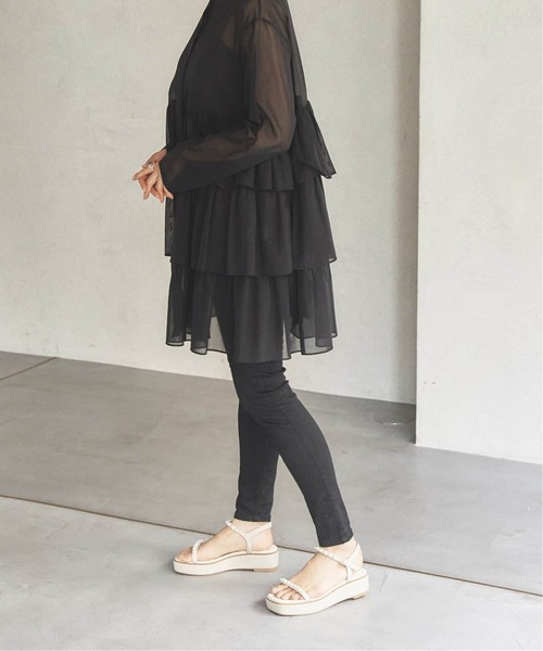 LE TALON(ルタロン)の「《追加》4cmパールプラットサンダル(サンダル・レディース・ブラック×ブラック/アイボリー/キャメル・X-SMALL/SMALL/MEDIUM/LARGE/X-LARGE)」の17枚目の写真