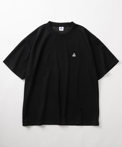 GERRY(ジェリー)の「【GERRY/ジェリー】ワンポイントラバーロゴ&バックBOXロゴプリントデザイン クルーネック半袖Tシャツ/ ワイドシルエット/ オーバーサイズ/接触冷感(Tシャツ/カットソー・メンズ・ブラック/サックスブルー/ホワイト・M/L/XL)」の4枚目の写真