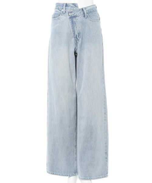 INGNI（イング）の「ウエストデザインワイド／デニムパンツ（デニムパンツ・レディース・グレー/ブルー系その他3/ブルー系その他4/ブルー系その他/ライトグレー・M/S）」の6枚目の写真