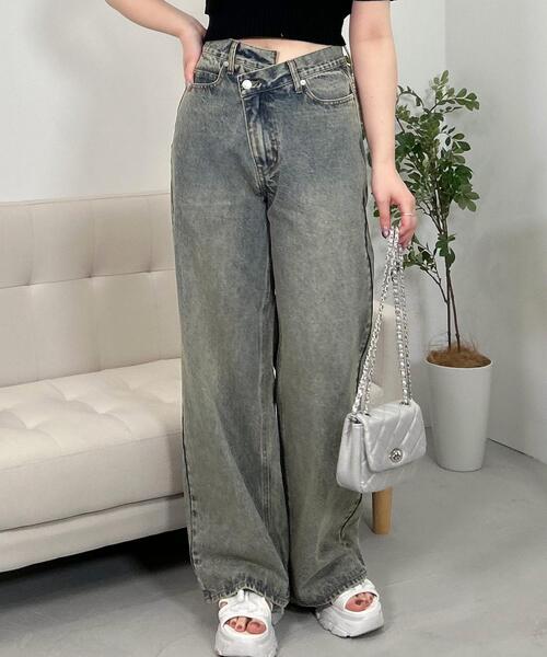 INGNI（イング）の「ウエストデザインワイド／デニムパンツ（デニムパンツ・レディース・グレー/ブルー系その他3/ブルー系その他4/ブルー系その他/ライトグレー・M/S）」の15枚目の写真