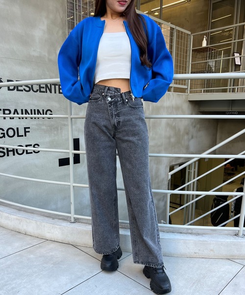 INGNI（イング）の「ウエストデザインワイド／デニムパンツ（デニムパンツ・レディース・グレー/ブルー系その他3/ブルー系その他4/ブルー系その他/ライトグレー・M/S）」の21枚目の写真