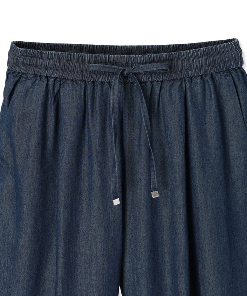 LE SOUK HOLIDAY(ルスークホリデー)の「デニムタックテーパードパンツ【ウエストゴム】(デニムパンツ・レディース・ネイビー/ブルー・S/M/L)」の17枚目の写真