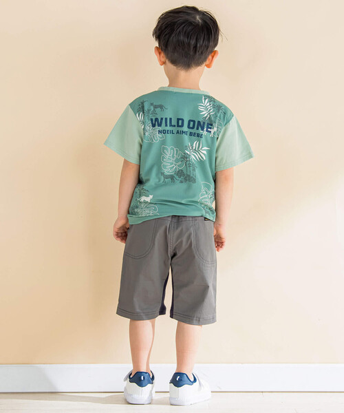 Noeil aime BeBe（ノイユエイムベベ）の「ツイルストレッチガゼットクロッチショートパンツ(80~130cm)（その他パンツ・キッズ・ベージュ/ネイビー・130cm/90cm/110cm/100cm/120cm/80ｃｍ）」の3枚目の写真