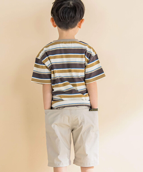 Noeil aime BeBe（ノイユエイムベベ）の「ツイルストレッチガゼットクロッチショートパンツ(80~130cm)（その他パンツ・キッズ・ベージュ/ネイビー・130cm/90cm/110cm/100cm/120cm/80ｃｍ）」の6枚目の写真