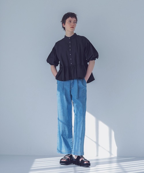 新品未使用タグ付き⭐︎ヤヌーク　YANUK タックワイドパンツ fit=scale-down,w=1200