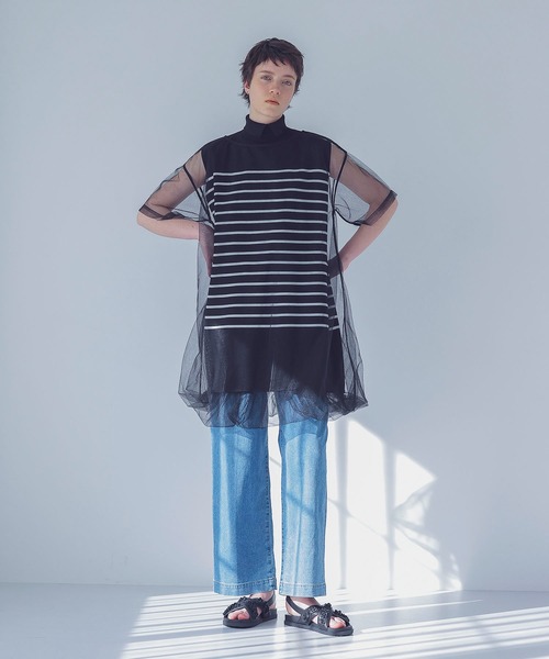 YANUK（ヤヌーク）の「YANUK / tuck wide denim pants(タックデニム