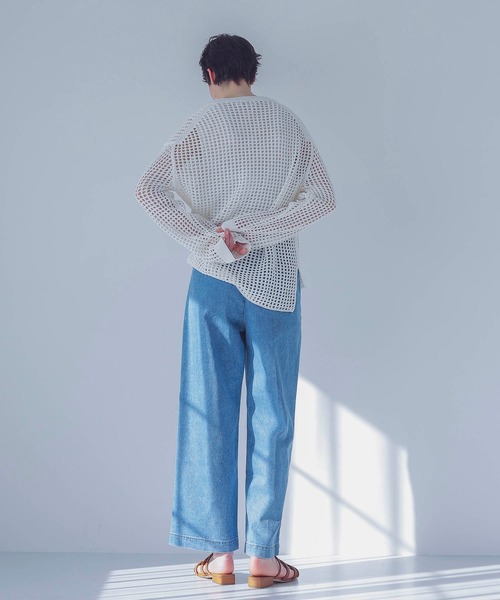 YANUK（ヤヌーク）の「YANUK / tuck wide denim pants(タック