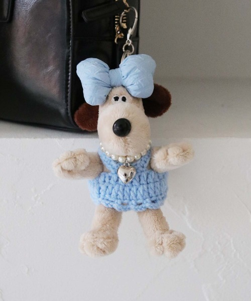 nomnom（ノムノム）の「【nomnom】リボン付きぬいぐるみキーホルダー（キーホルダー・レディース・ピンク/パープル/オレンジ/ブルー・FREE）」の21枚目の写真