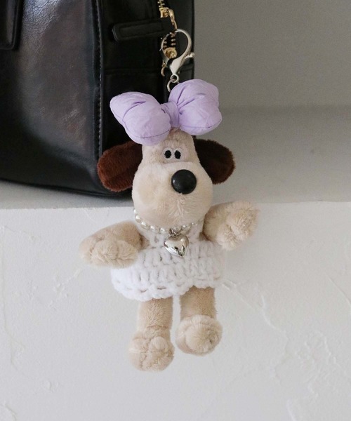 nomnom（ノムノム）の「【nomnom】リボン付きぬいぐるみキーホルダー（キーホルダー・レディース・ピンク/パープル/オレンジ/ブルー・FREE）」の22枚目の写真