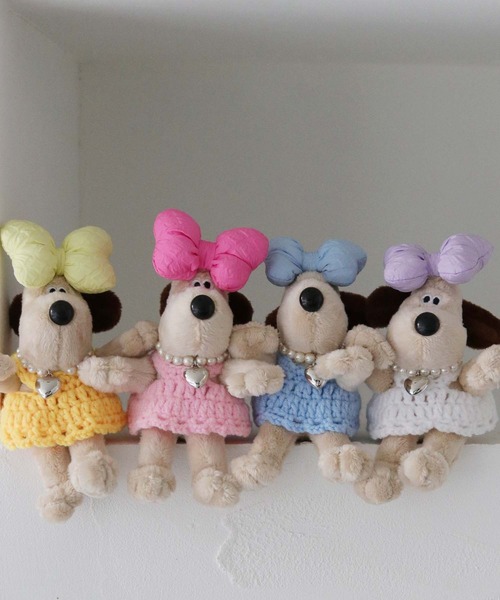 nomnom（ノムノム）の「【nomnom】リボン付きぬいぐるみキーホルダー（キーホルダー・レディース・ピンク/パープル/オレンジ/ブルー・FREE）」の18枚目の写真