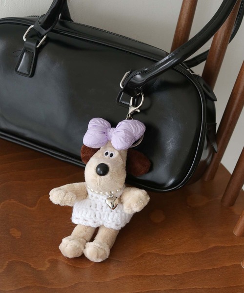nomnom（ノムノム）の「【nomnom】リボン付きぬいぐるみキーホルダー（キーホルダー・レディース・ピンク/パープル/オレンジ/ブルー・FREE）」の11枚目の写真