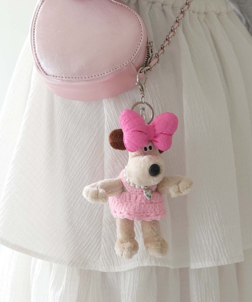 nomnom（ノムノム）の「【nomnom】リボン付きぬいぐるみキーホルダー（キーホルダー・レディース・ピンク/パープル/オレンジ/ブルー・FREE）」の13枚目の写真