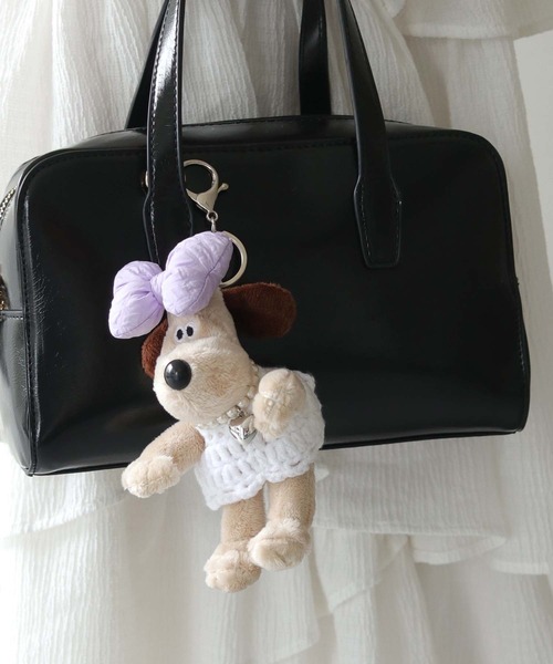 nomnom（ノムノム）の「【nomnom】リボン付きぬいぐるみキーホルダー（キーホルダー・レディース・ピンク/パープル/オレンジ/ブルー・FREE）」の12枚目の写真