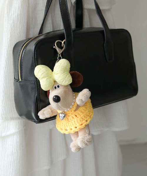 nomnom（ノムノム）の「【nomnom】リボン付きぬいぐるみキーホルダー（キーホルダー・レディース・ピンク/パープル/オレンジ/ブルー・FREE）」の16枚目の写真