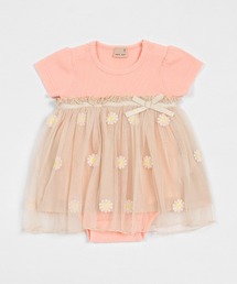 petit main（プティマイン）の「花刺しゅうロンパース（ロンパース）」