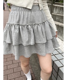 【PHILLY】スウェットティアードミニスカート