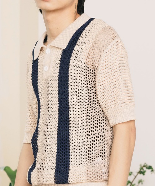 S/Sメッシュニットポロシャツ（ポロシャツ）｜ROOPTOKYO（ループトウキョウ）