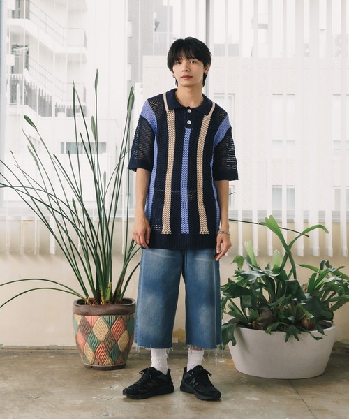 S/Sメッシュニットポロシャツ（ポロシャツ）｜ROOPTOKYO（ループトウキョウ）