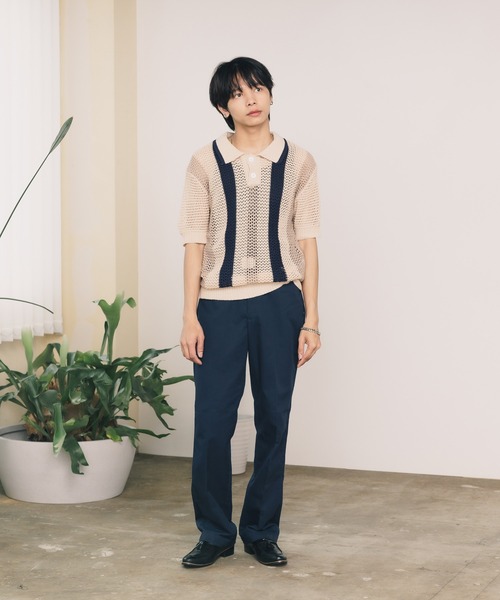 S/Sメッシュニットポロシャツ（ポロシャツ）｜ROOPTOKYO（ループトウキョウ）