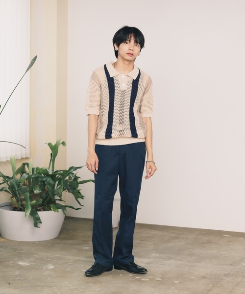 S/Sメッシュニットポロシャツ（ポロシャツ）｜ROOPTOKYO（ループトウキョウ）