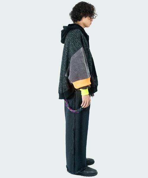 masterkey（マスターキー）の「mpa3471- SHADOW ポンチョパーカー（パーカー・メンズ・グレー/オレンジ・FREE）」の10枚目の写真