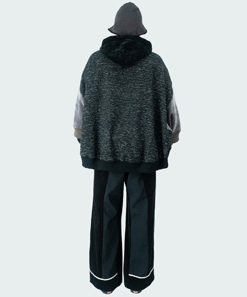 masterkey（マスターキー）の「mpa3471- SHADOW ポンチョパーカー（パーカー・メンズ・グレー/オレンジ・FREE）」の17枚目の写真