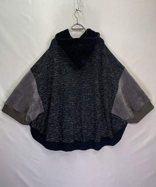 masterkey（マスターキー）の「mpa3471- SHADOW ポンチョパーカー（パーカー・メンズ・グレー/オレンジ・FREE）」の21枚目の写真