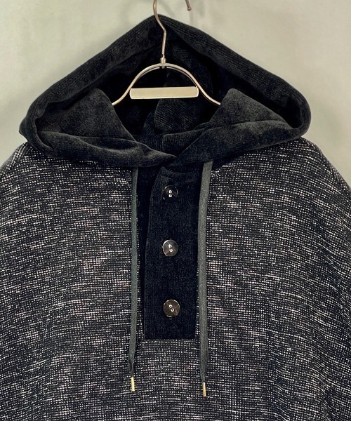 masterkey（マスターキー）の「mpa3471- SHADOW ポンチョパーカー（パーカー・メンズ・グレー/オレンジ・FREE）」の22枚目の写真