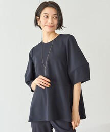 UNFILO（アンフィーロ）の「【接触冷感/UVケア】BEAUTY MOVE ペプラムブラウス（シャツ/ブラウス・レディース）」