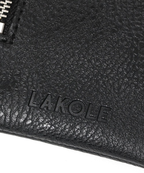 LAKOLE(ラコレ)の「フェイクレザースマホショルダーバッグ / 115348(ショルダーバッグ・メンズ・グレー/ブラック/ライトブルー・FREE)」の9枚目の写真