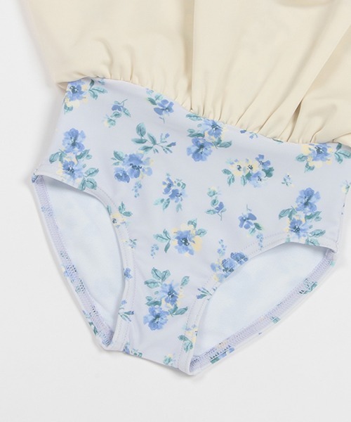petit main（プティマイン）の「【SWIM】花柄ワンピース水着（水着・キッズ・オフホワイト/ライトブルー・80ｃｍ/90cm/100cm/110cm/120cm/130cm）」の18枚目の写真