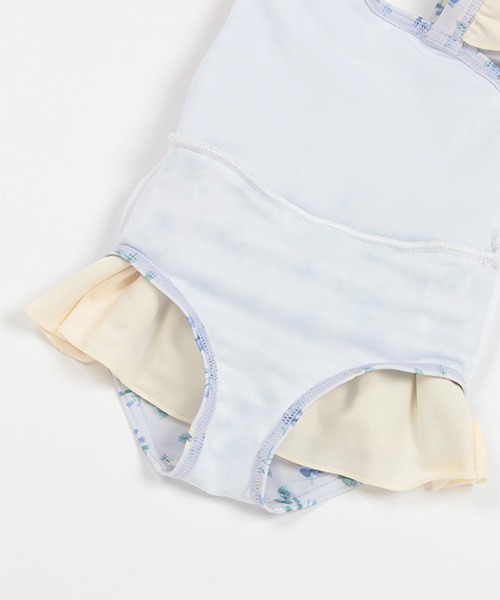 petit main（プティマイン）の「【SWIM】花柄ワンピース水着（水着・キッズ・オフホワイト/ライトブルー・80ｃｍ/90cm/100cm/110cm/120cm/130cm）」の19枚目の写真