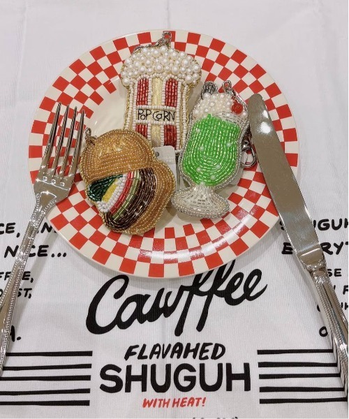 オリジナル フードビーズキーホルダー（ステーショナリー）｜niko and