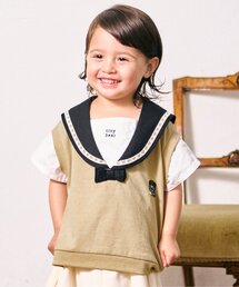 apres les cours | 【リンク】tiny bear セーラーレイヤードTシャツ(Tシャツ/カットソー)