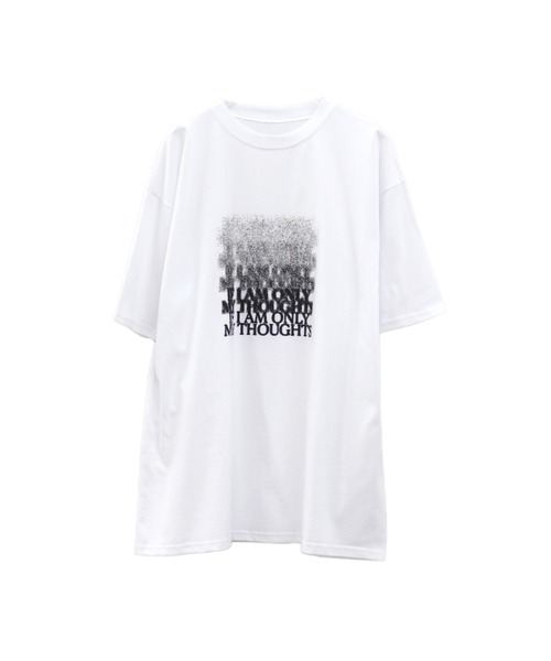 LVEU.(ラブユ.)の「【LVEU.】グラデーションロゴプリントTシャツ(Ai select) / トップス カットソー Tシャツ プリント プリントT 半袖 オーバー ブラック ホワイト(Tシャツ/カットソー・レディース・ホワイト/ブラック・FREE)」の14枚目の写真
