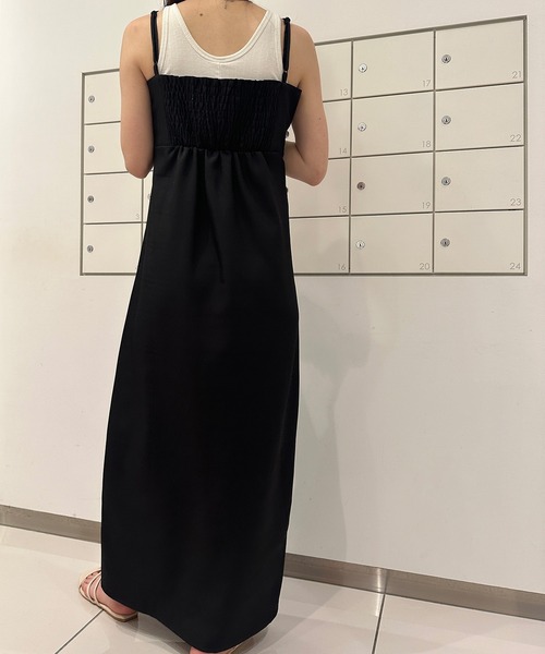 solleim（ソルレム）の「ジップアップビスチェキャミワンピース（ワンピース・レディース・ブラック/グレー・M/L）」の6枚目の写真