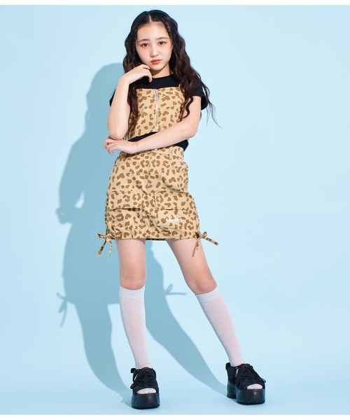 ANAP GiRL（アナップガール）の「サイドドロストリボンカーゴスカート