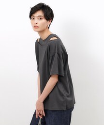 OPAQUE.CLIP | レイヤード風デザインカットソー【洗濯機洗い可】(Tシャツ/カットソー)