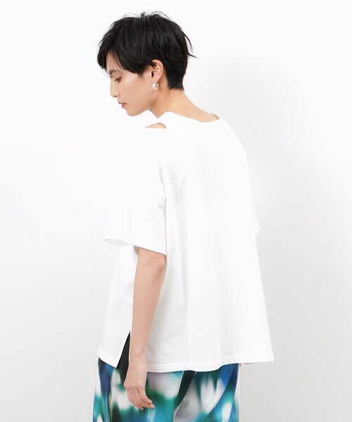 OPAQUE.CLIP(オペークドットクリップ)の「◆レイヤード風デザインカットソー【洗濯機洗い可】(Tシャツ/カットソー・レディース・ホワイト/マスタード/チャコールグレー・38/40/42)」の20枚目の写真
