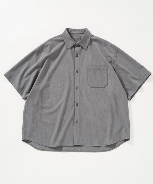 417 EDIFICE(フォーワンセブンエディフィス)の「【ZOZO限定】Comfort SH S/S / ビッグシルエット ショートスリーブシャツ(シャツ/ブラウス・メンズ・グレー/ダークネイビー/ベージュ/ブラック/チャコール・XL/L/M/S/XS)」の3枚目の写真